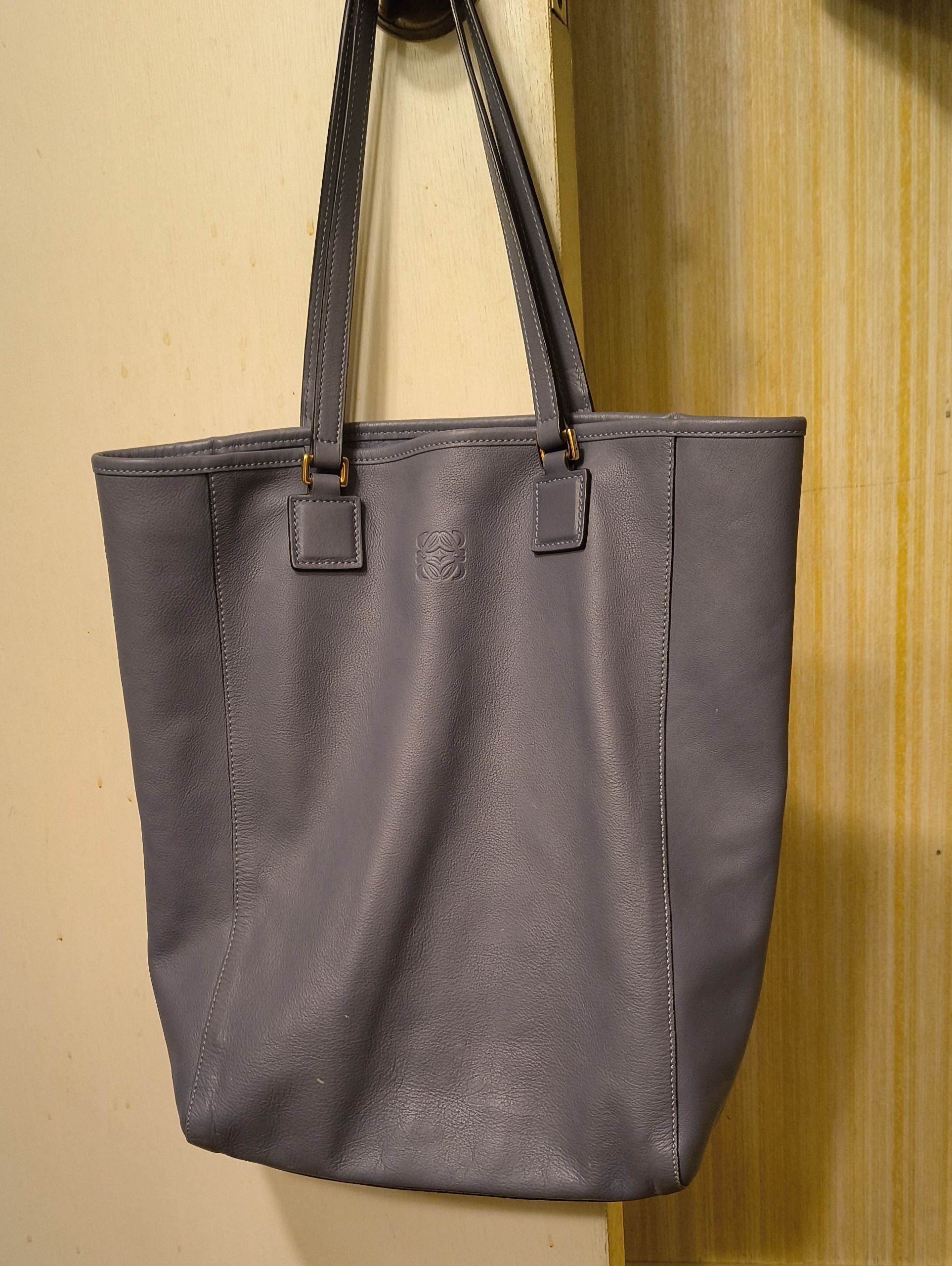 Slate Blue Loewe Tote Bag